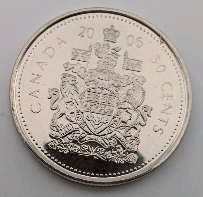 2006P  Canada 50 Cents - Half Dollar - Uncirculated Mint State