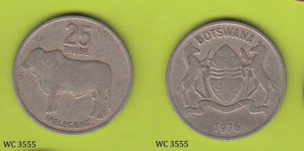 Botswana 25 Thebe 1976 Coin B
