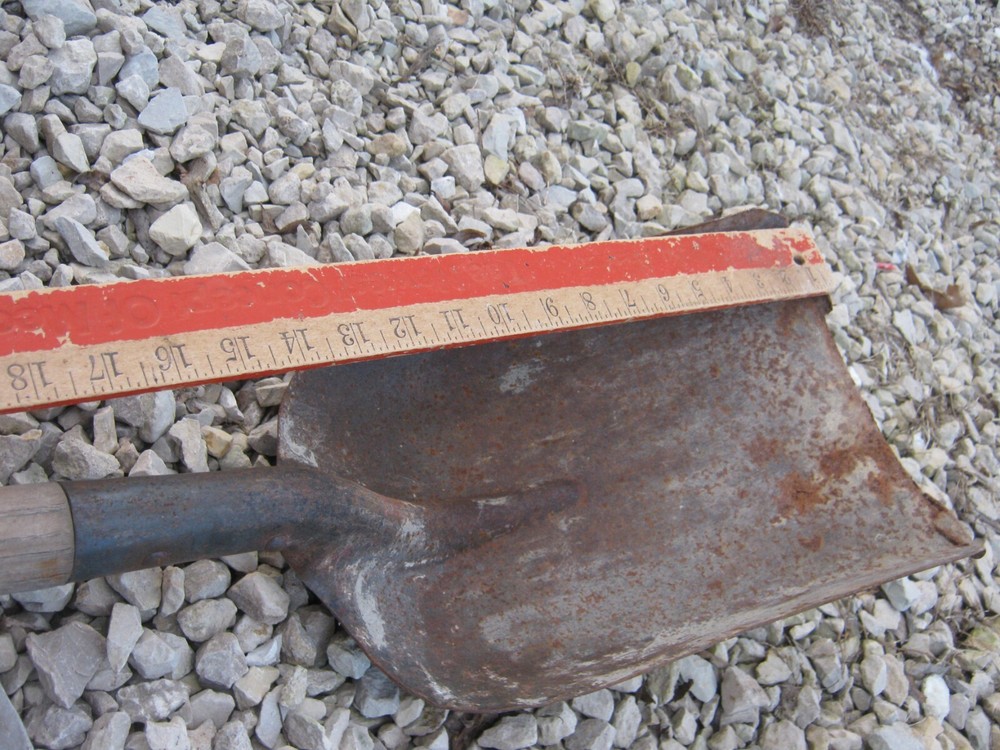 Rusty Original Vintage Primitive Shovel D Handle 43" long great decor