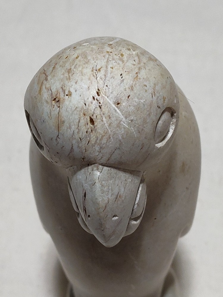 Carved Limestone Parrot Figure B19