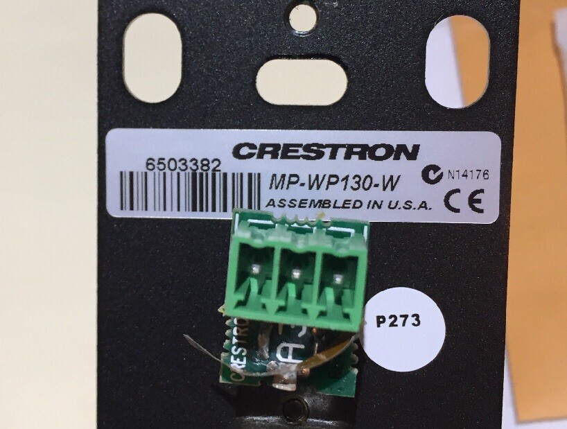 Crestron MP-WP130-W. Media Presentation Wall Plate