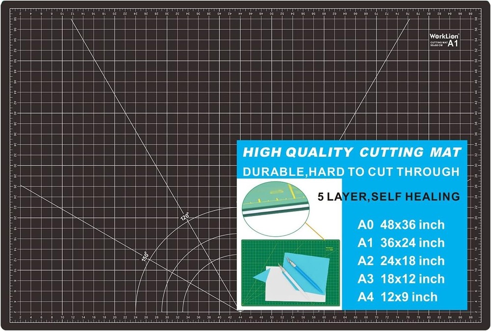 Self Healing Cutting Mat: 24 x 36 inch Large Double Sided 5-Layer