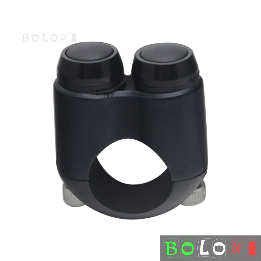 Black 2 Button Motorcycle Hand Control Momentary Switch For 7/8" Bars M-switch