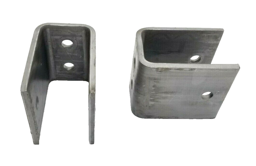 2- Steel Hangers 2 Wide spring, 3-5/8" Height 4" Long Trailer Leaf Spring Axle