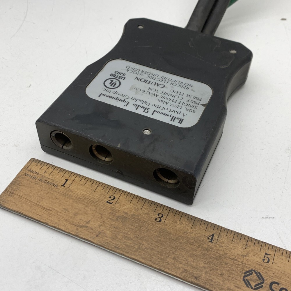 Paladin Stage Pin Studio Lighting Inline Switch Box, 60A 125V, 3-Pin