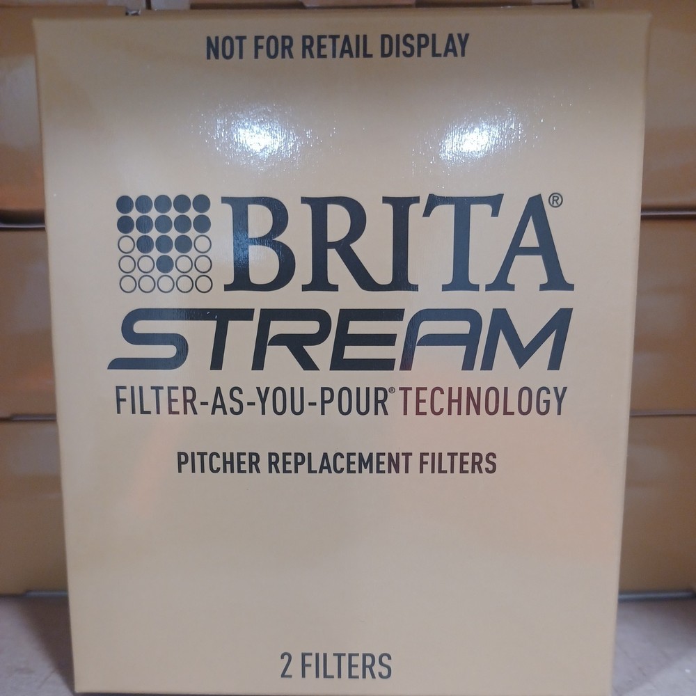 Brita STREAM Filter As You Pour Pitcher Replacement Filters 2 two Pack NIP NEW