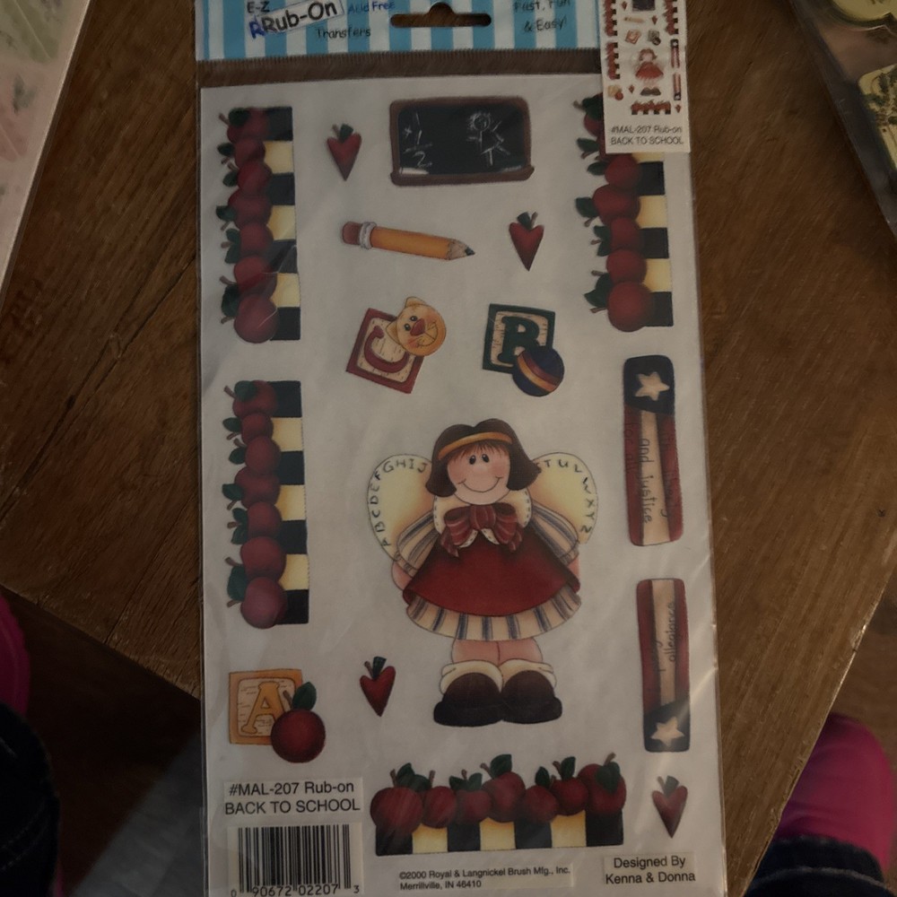 Rub-On Transfers - School -