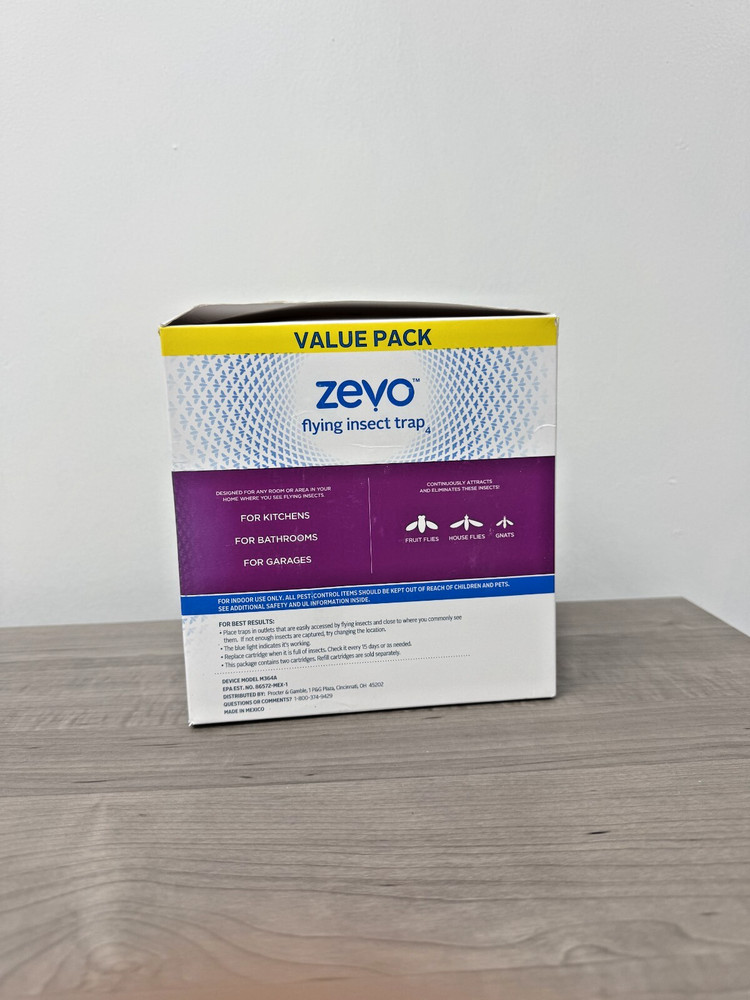Zevo Flying Insect Trap Value Pack ( 2 Devices ) with Extra refills
