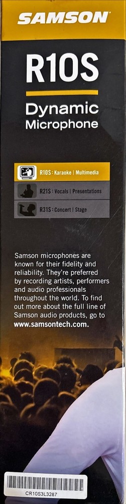 Karaoke Multimedia Microphone Samson Versatility R10S Dynamic Microphone - NEW!