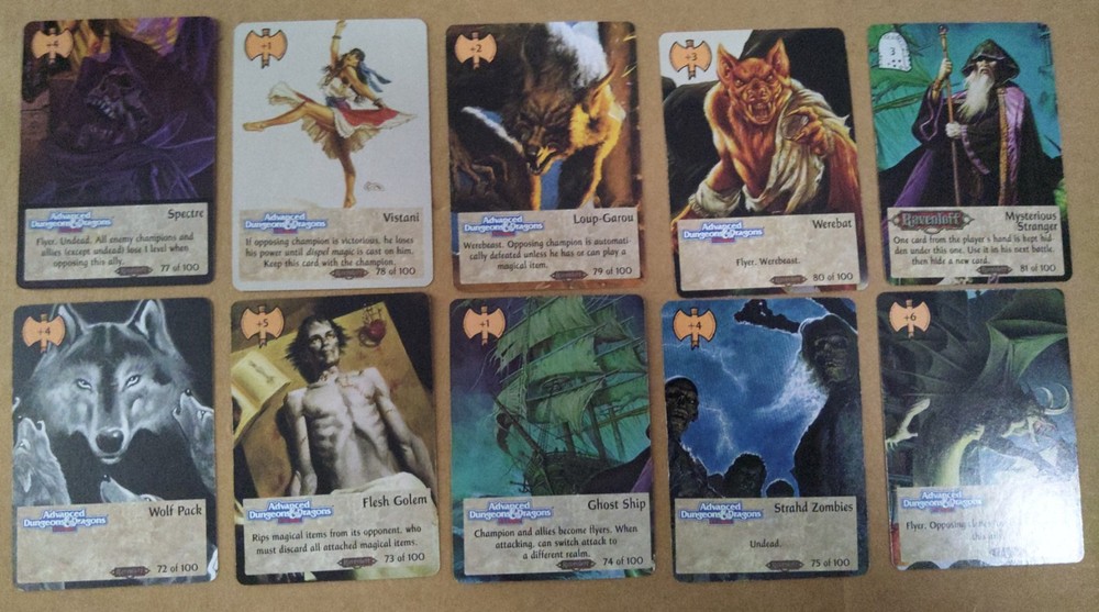 Spellfire CCG Ravenloft Set 1994 TSR almost complete 1-100 missing #4, 29, 53