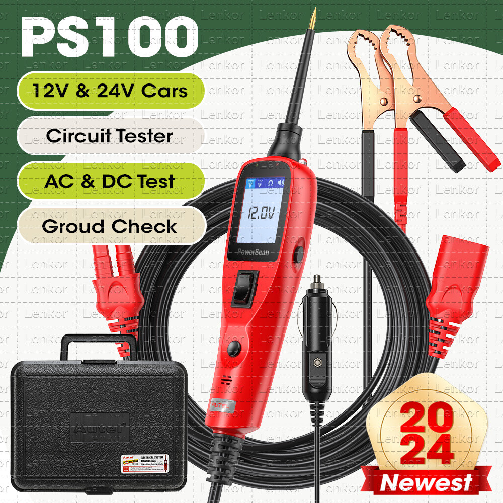 Autel PowerScan PS100 Diagnostic Tool Electrical System 12/24V Circuit Test Lead