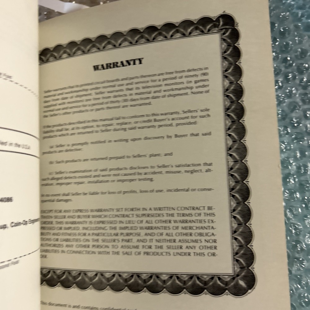 Original Sky Diver Atari manual ARCADE Video GAME owners manual