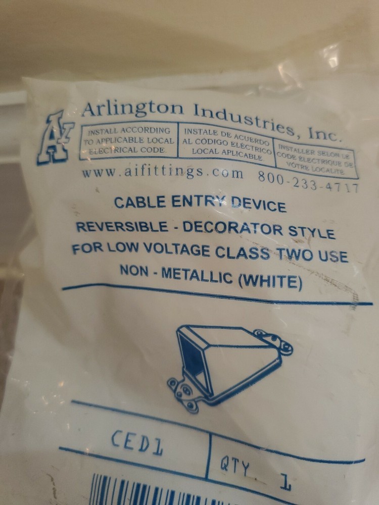Arlington Industries Cable Entry Device, CED1, New