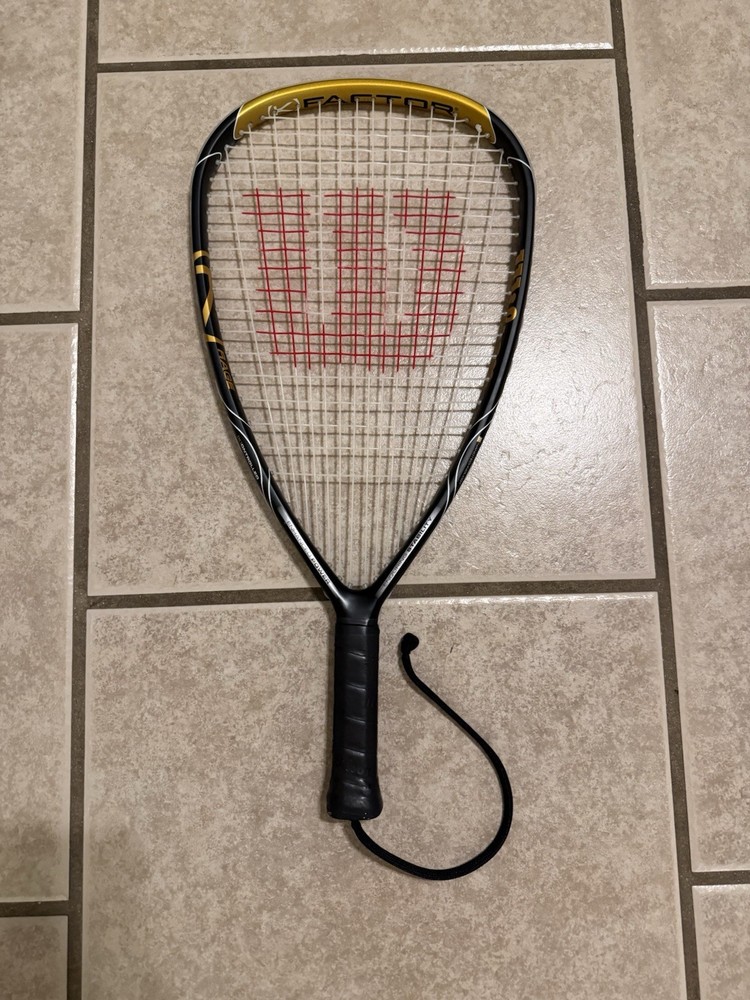 Wilson K Factor Rage Squash Racket – KFactor NanoTechnology Black And Gold