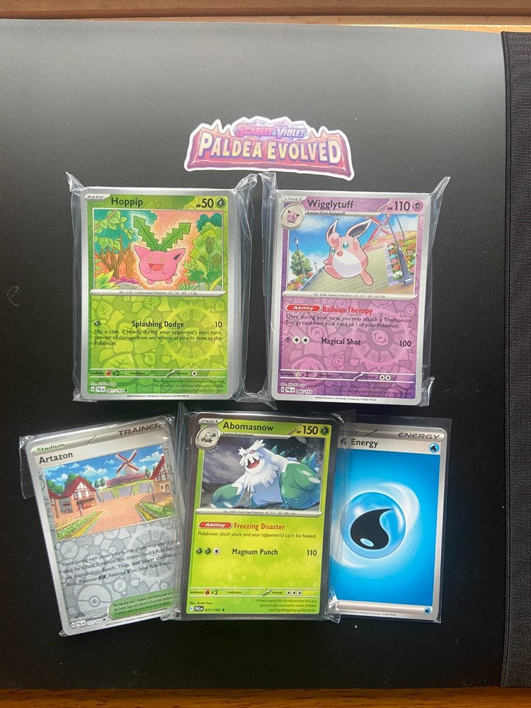 209 Card SVE - Paldea Evolved Complete Reverse Holo Pokemon Set! C/UC/R