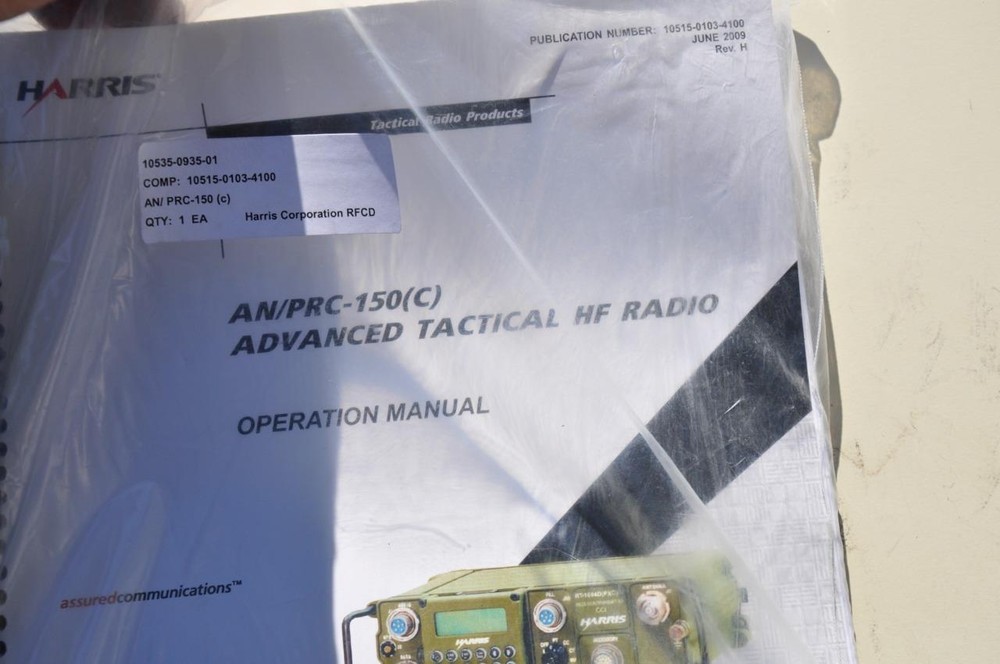 Harris AN/PRC-150 backpack with operation Manual