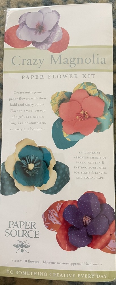 Paper Source Magnolia Paper Flower Kit - NIP