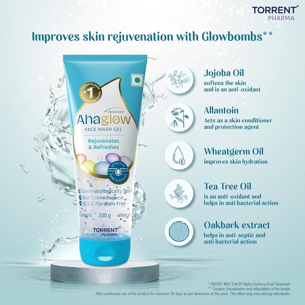 AHAGLOW FACE WASH 200GM