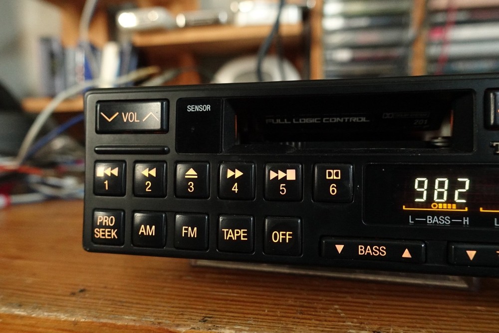 Technics for Mercedes Car. Model J201. Cassette/Bluetooth player. Classic Design