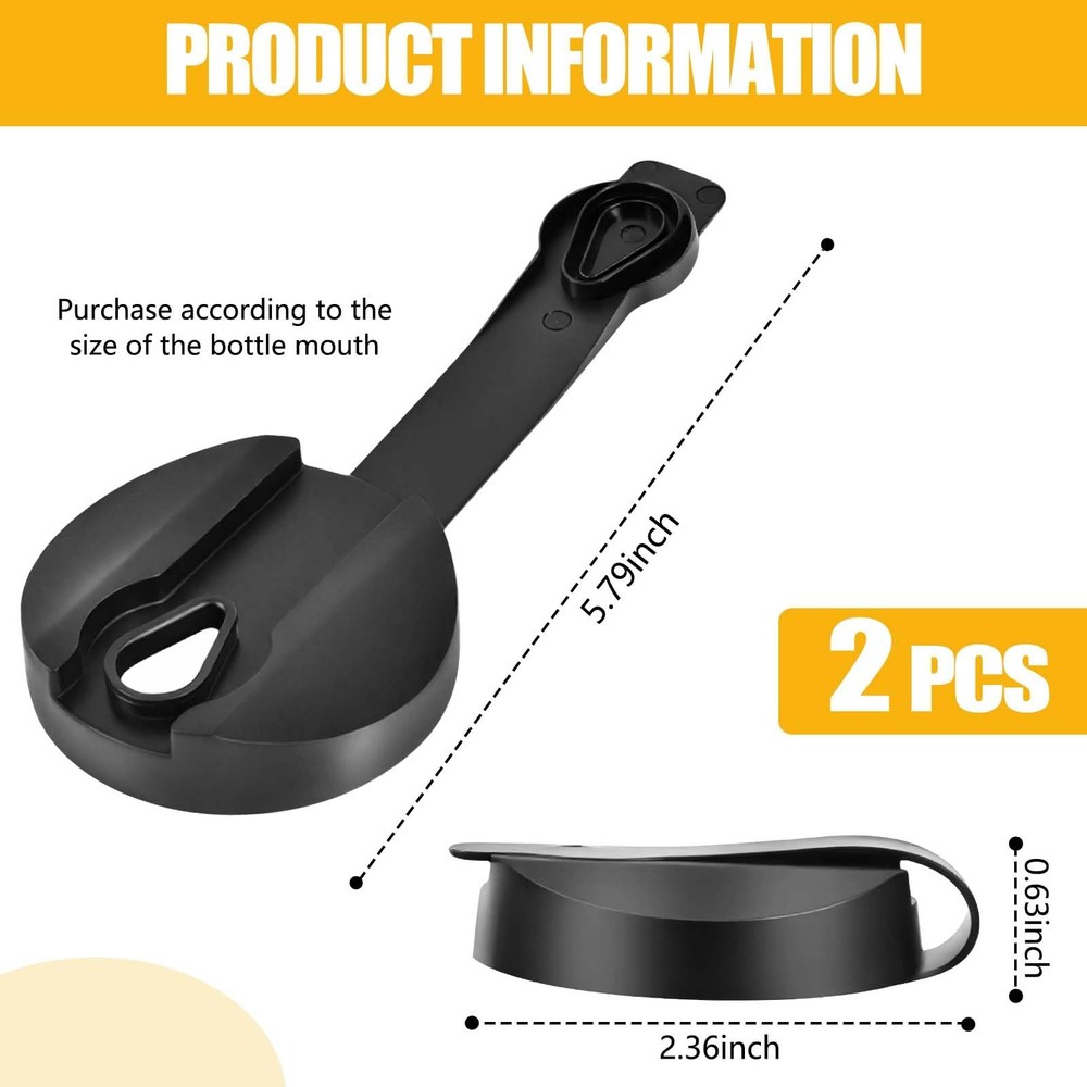 Replacement Salad Dressing Bottle Lids Tight Seal 2 Pack