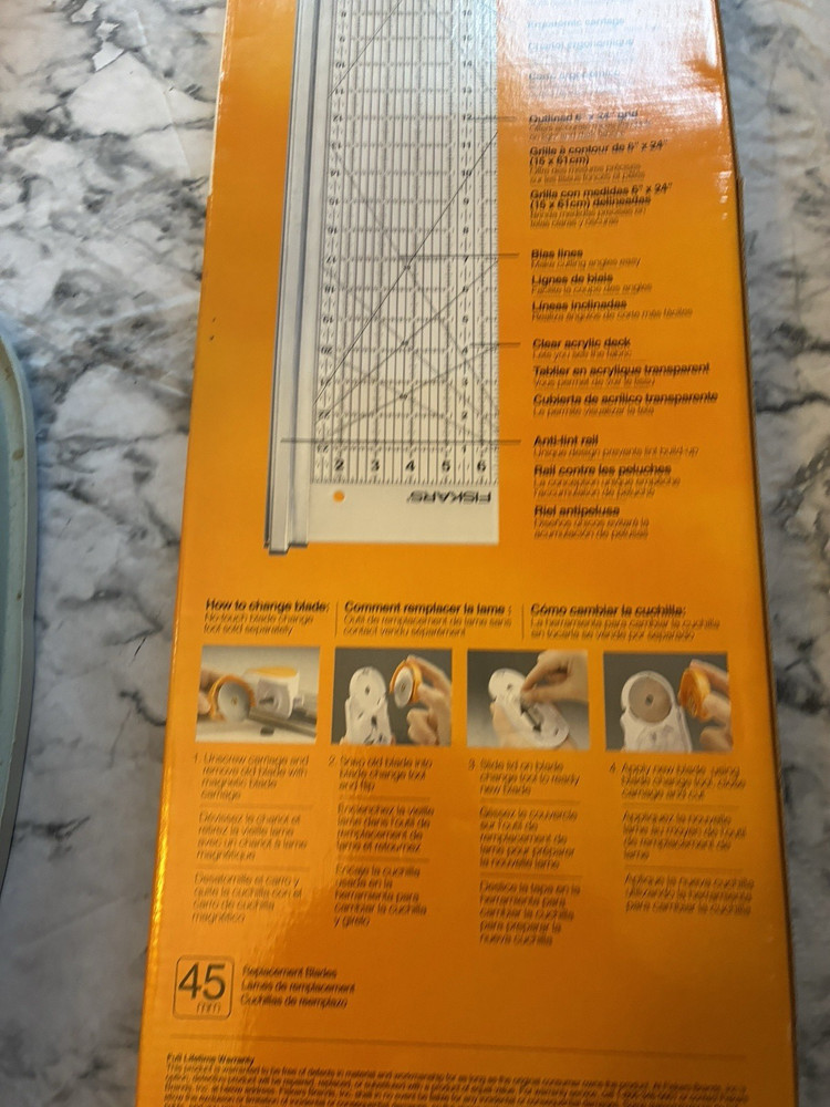 Fiskars Rotary Cutter & Ruler Combo 6" x 24" NEW!