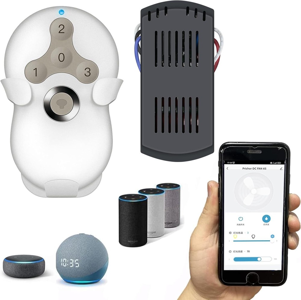 Hunter Ceiling Fan Remote Control Kit, Smart Wi-Fi Control Kit for Hunter Harbor