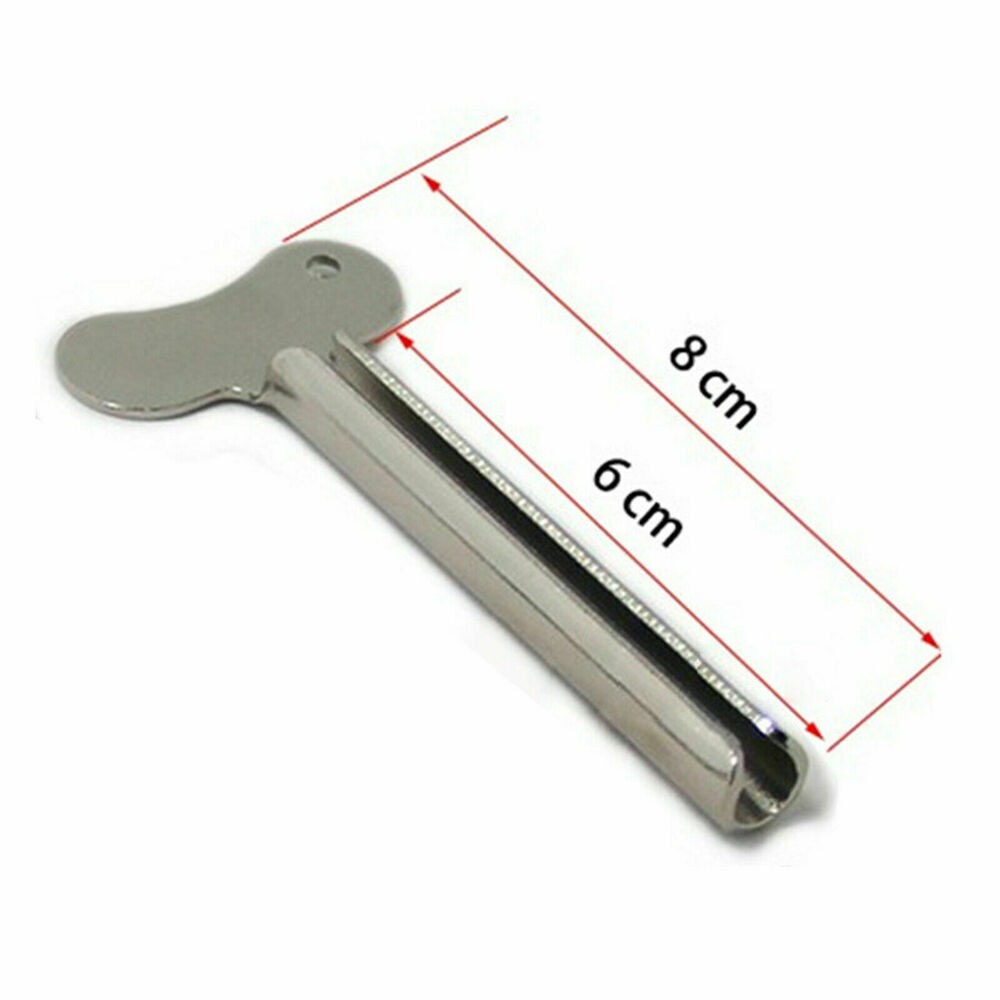 5pc Stainless Steel Toothpaste Squeezer Easy Key Dispenser Rolling Holder Daily