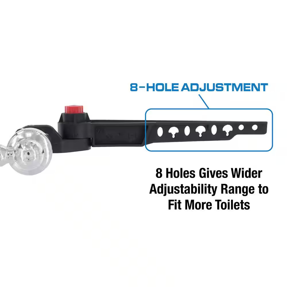 Universal Decorative Toilet Tank Lever Handle in Chrome