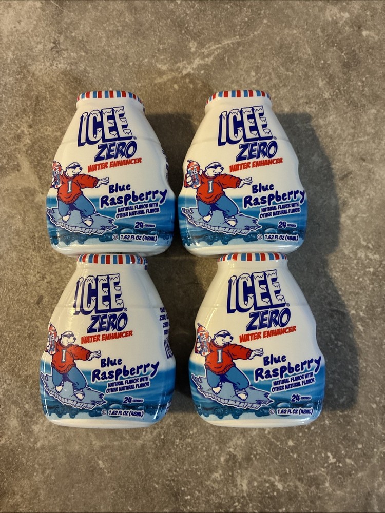 ICEE Zero Calorie Blue Raspberry Water Enhancer - 1.62 Fl Oz - 4 Pack