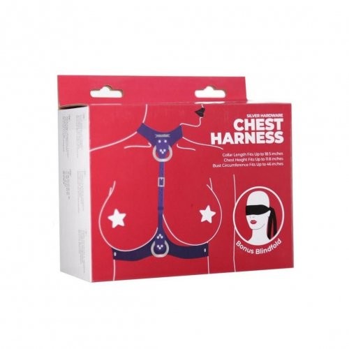 Punishment Body Harness - Purple