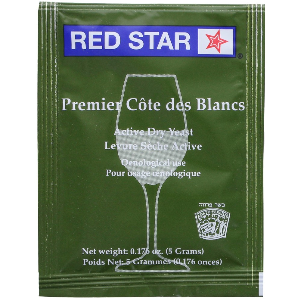 Home Brew Ohio Red Star Sampler Wine Yeast (Pack of 5) Great for Making Wine