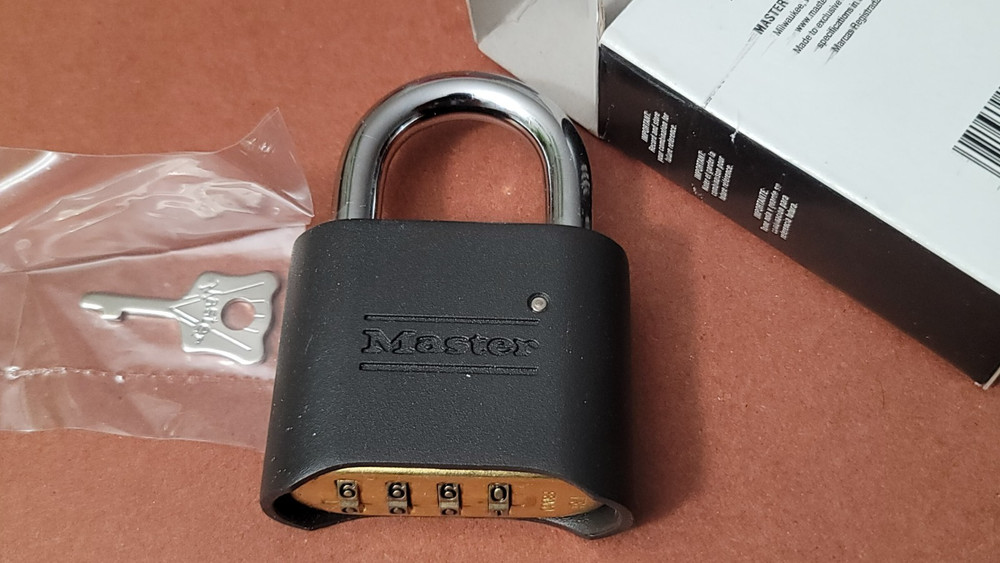 Lot Two (2) Master Lock Maximum Security Resettable Combination Padlock (178GRY)