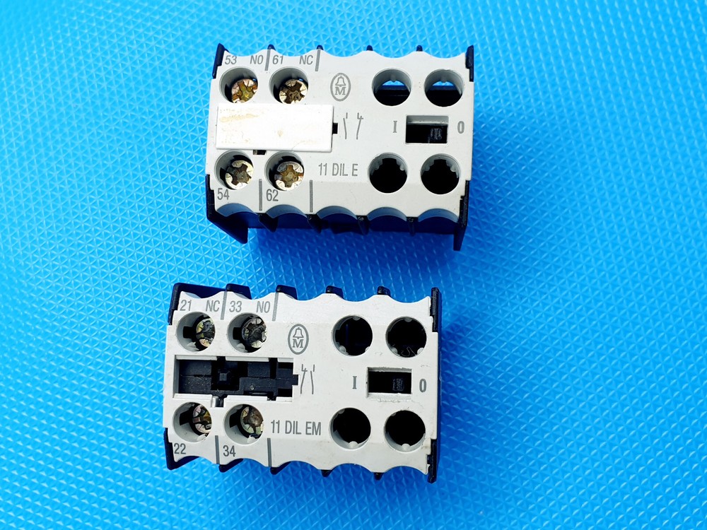 2x Klöckner Moeller 11 DIL EM auxiliary switch module incl. VAT