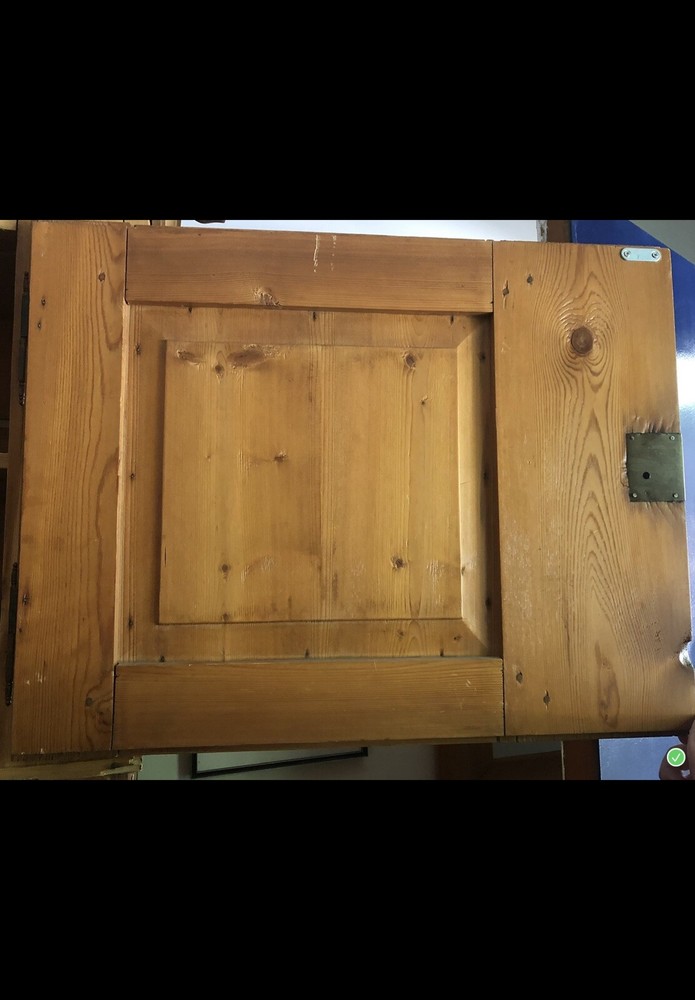 Antique Blonde Pine Armoire