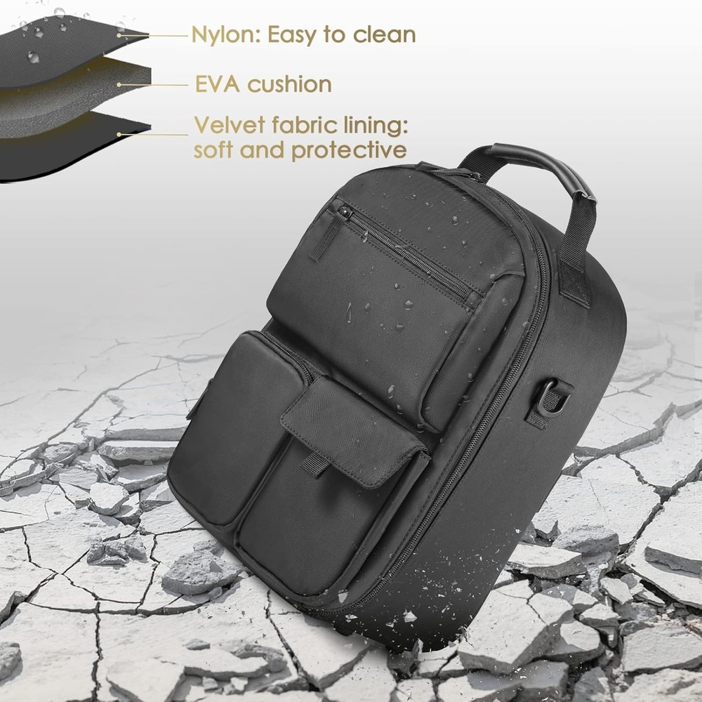Protective Storage Case for Meta Quest 3 with Jetted Pockets & Comfortable Strap