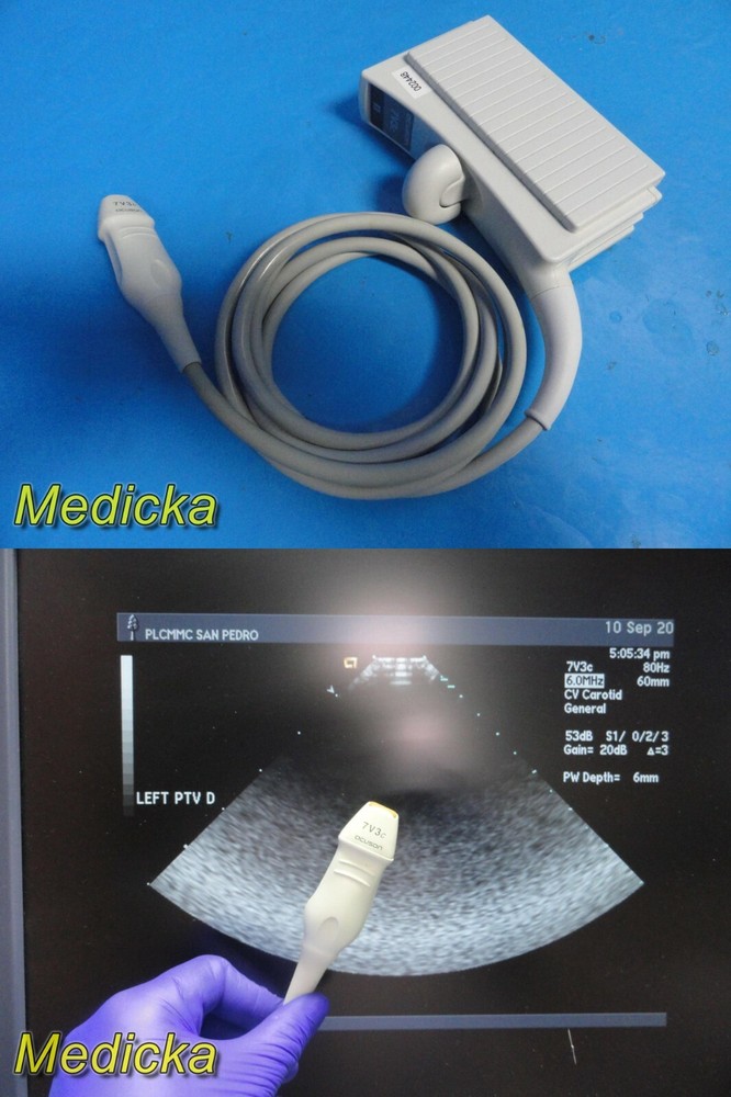 Acuson 7V3C Phased Array Ultrasound Probe / Transducer ~ 22610