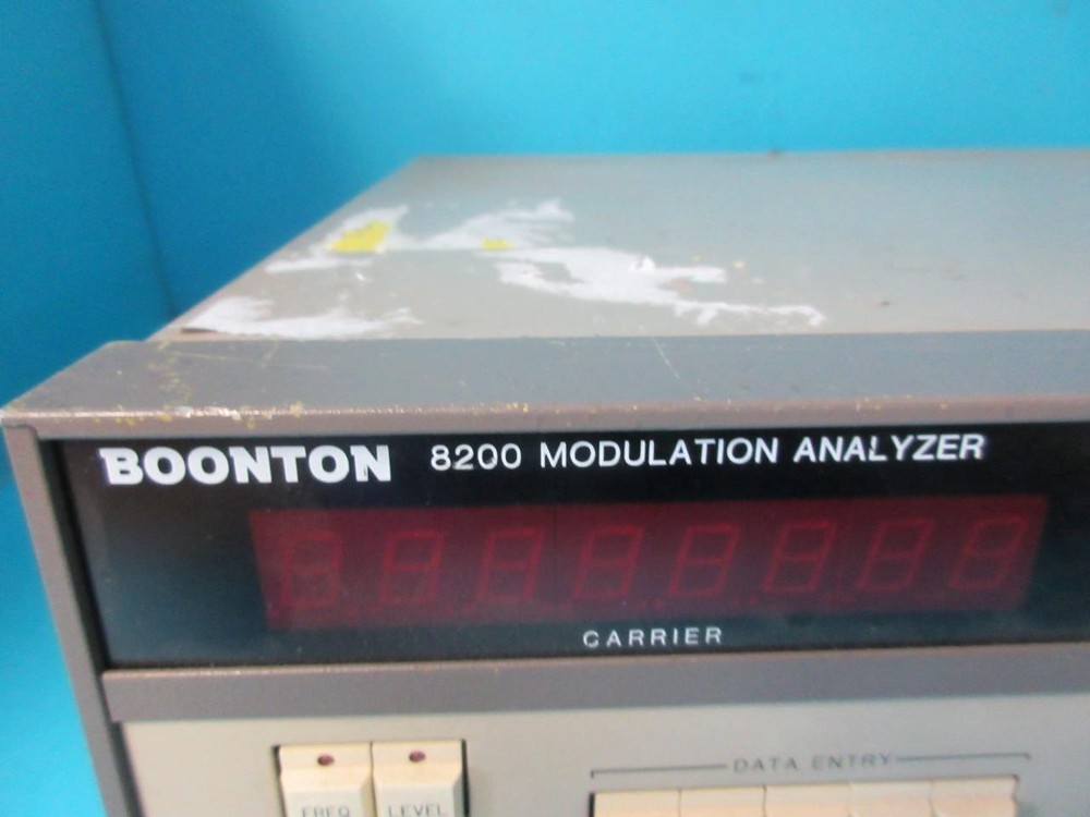 BOONTON ELECTRONICS CORP MODEL 8200-S/1 MODULATION ANALYZER TEST EQUIPMENT WORKS