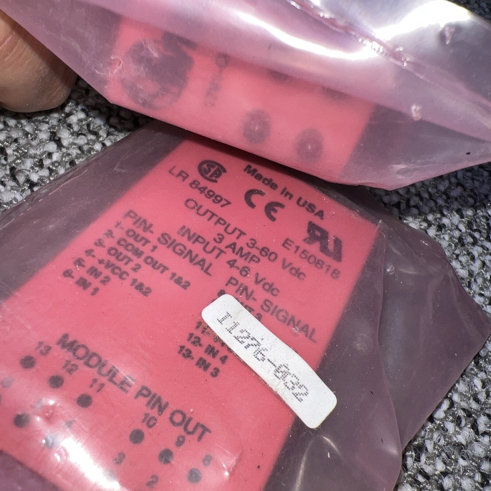 WRC 1781-OB5Q Quad Solid State Relays, Input: 4-6VDC Output: 3-60VDC 3A