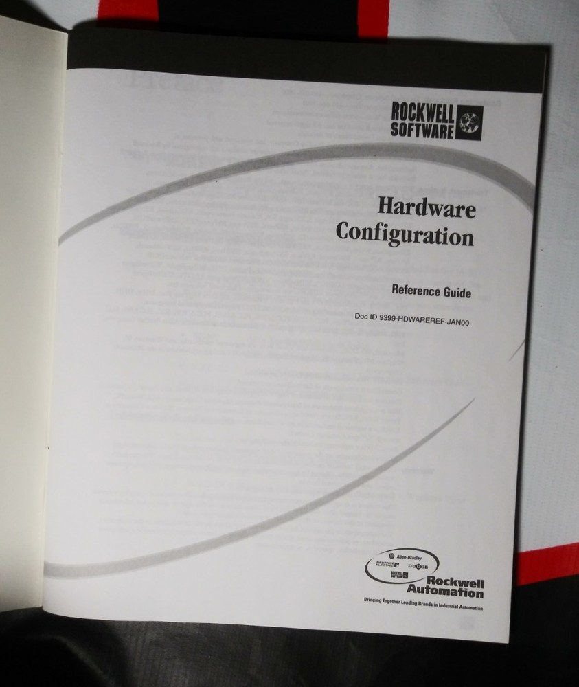 ROCKWELL SOFTWARE 9399-HDWAREREF-JAN00 HARDWARE CONFIGURATION REFERENCE GUIDE