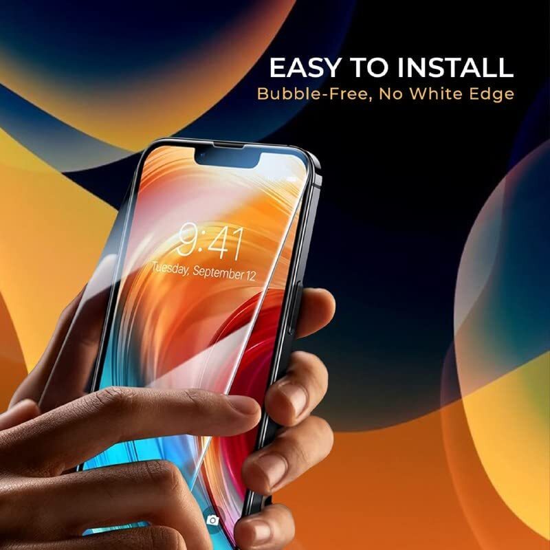 3 Pack For iPhone 14 Plus Pro Max iPhone HD Tempered Glass Screen Protector
