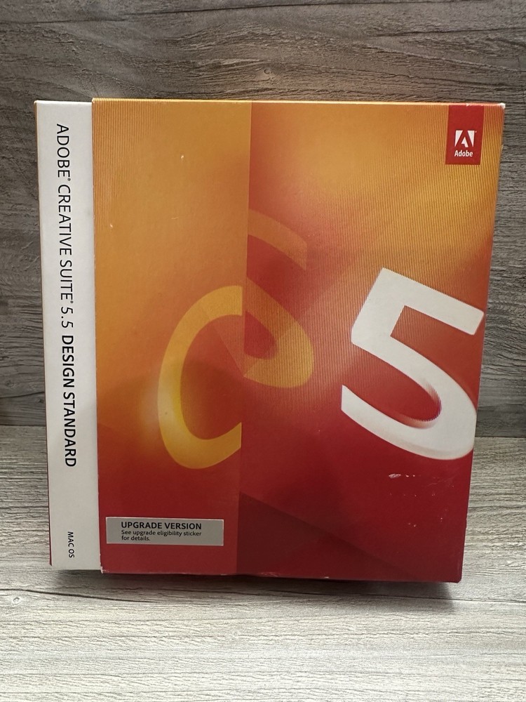 Adobe Creative Suite 5 CS5 Design Standard For MAC OS Lot Of 2 Box Set No Codes*