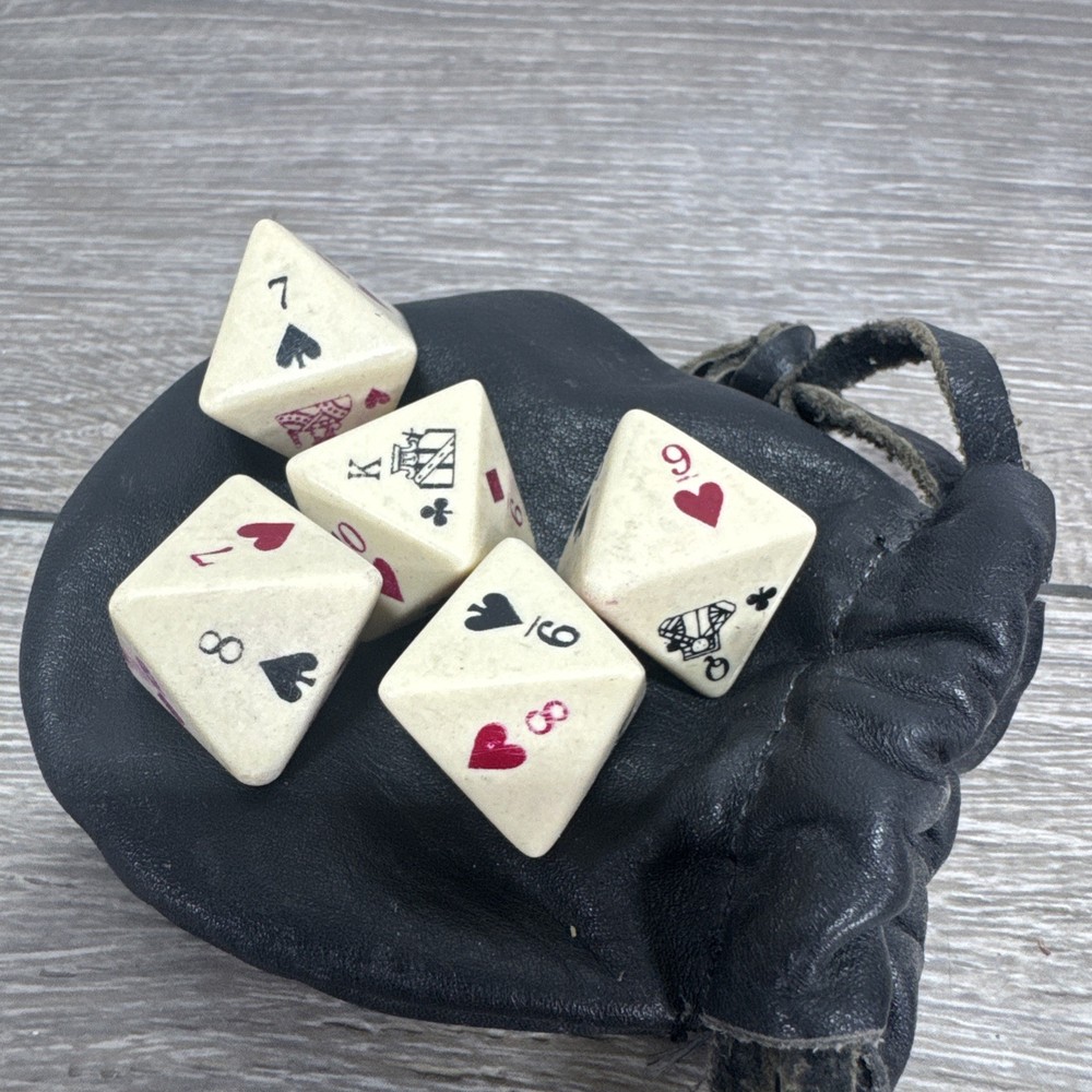 Vintage 5 Piece Dice Set