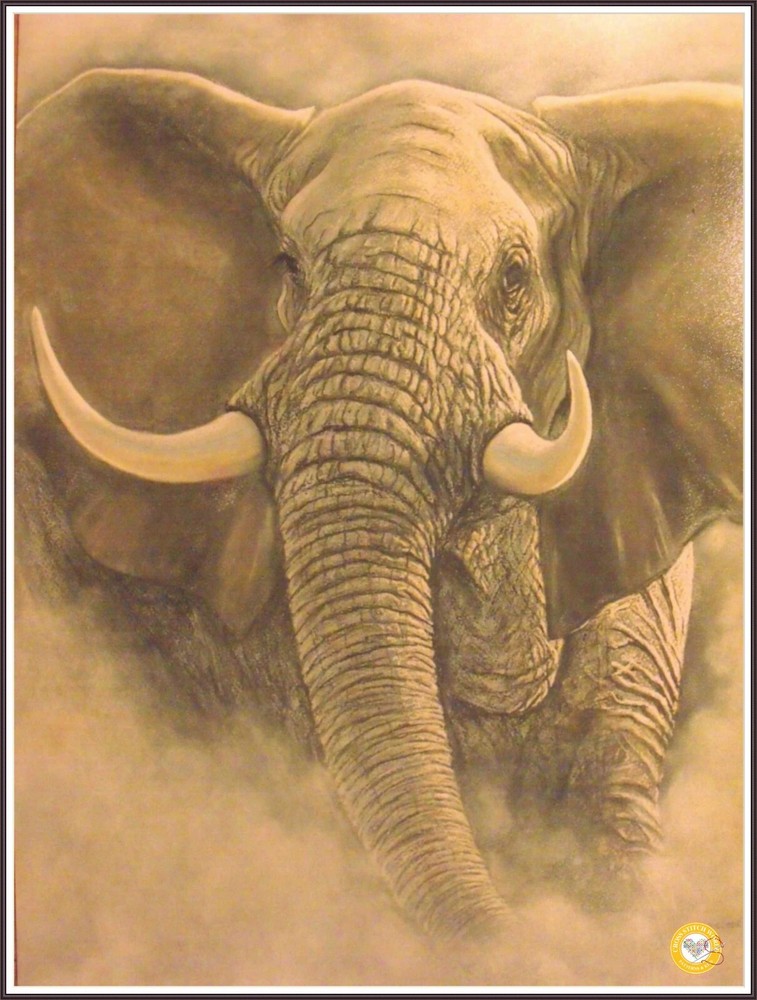 Elephant 737 Chart Counted Cross Stitch Pattern Needlework