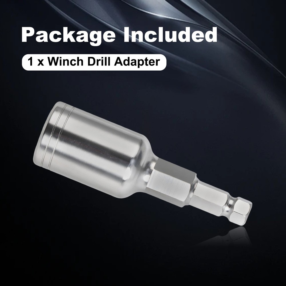 Electric Drill Adapter Winch Handle Comfort Grip Crank Handle Replacement