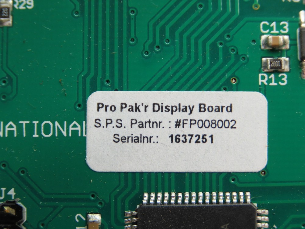 FB International FP008002 Pro Pak'r Display Control Panel Air Cushion System