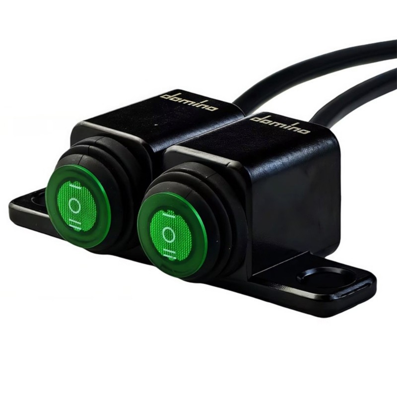Motorcycle Control Switches 3 Position Green Handlebar Mountable Headlight