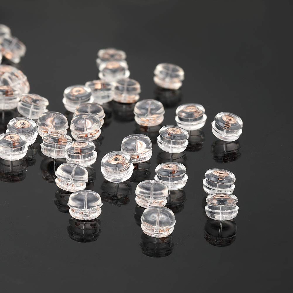Silicone Earring Backs Replacement | Comfortable Rubber Earring Backings for ...