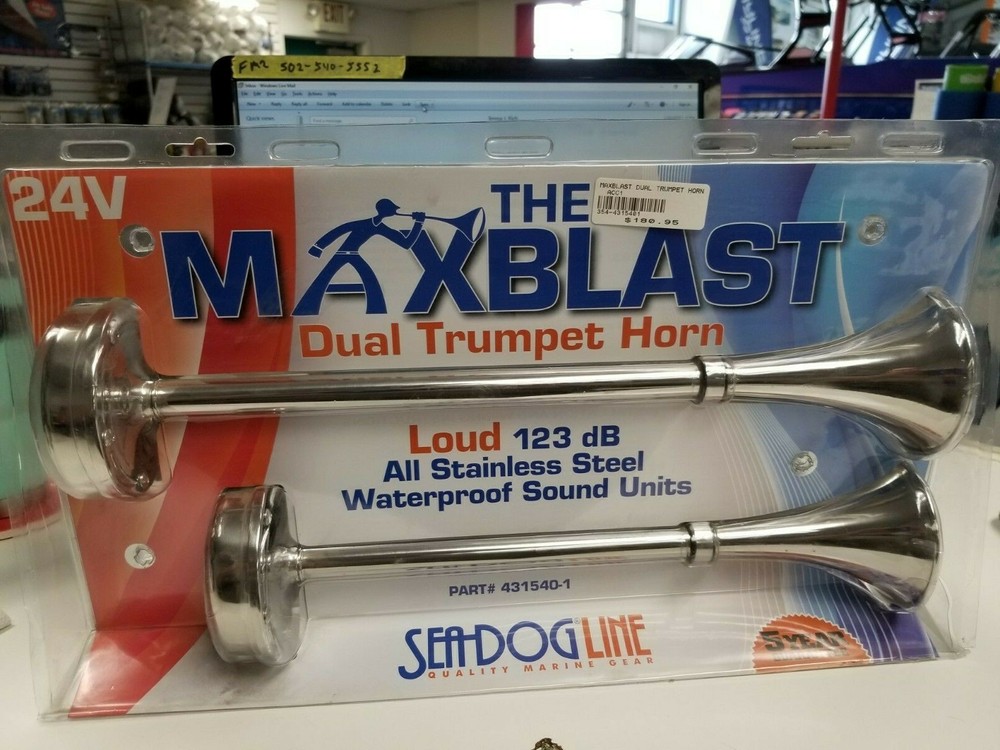 MAXBLAST 24V DUAL TRUMPET HORN