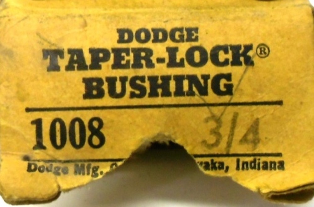 DODGE TAPER-LOCK BUSHING, #1008, 3/4"