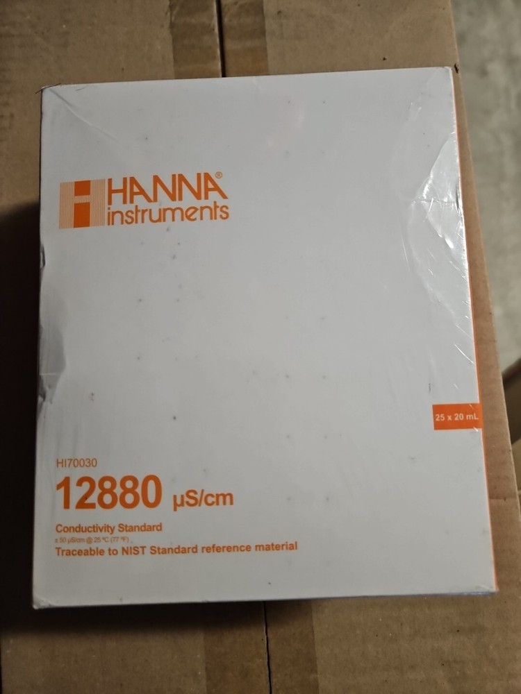 Hanna 20ml 12880 uS/cm Calibration Solution ** Read **